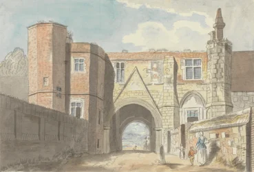 Lezende poort