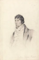 Een portretstudie voor de gravure van Gentleman Jackson