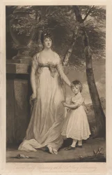 Charlotte Gravin Cholmondeley en haar zoon de Eerwaarde Henry Cholmondeley