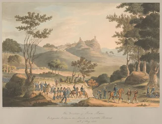 Nr. 9 De grens van Pina Macor. Portugese troepen op mars naar Costello Branco, 18 mei 1811