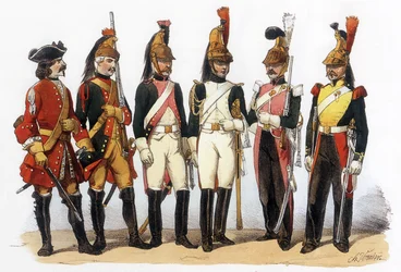 Uniformen van het Franse leger: dragonders