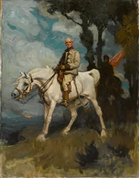 Generaal Sir Frederick Sleigh Roberts op zijn paard Vonolel