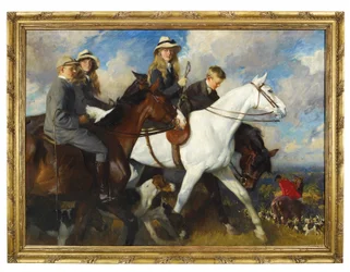 Met de York en Ainsty - De kinderen van de heer Edward Lycett Green, M.F.H.