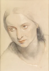 Studie van een vrouwenhoofd, 1894