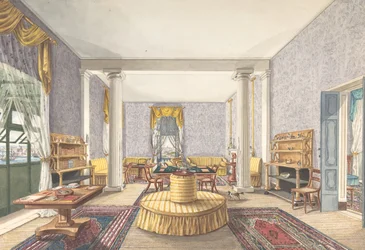 Ontwerp voor interieur, ca. 1830