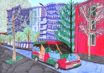 Koloniestraße, Bruiloft