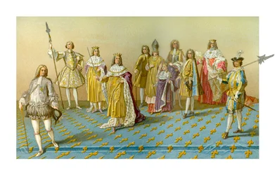 De hoge waardigheidsbekleders van de kroning, 1885.