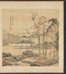 Schilderijen naar Oude Meesters: Daoïst en Kraanvogel in Herfstlandschap, 1598-1652
