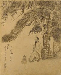 Het elixer bereiden onder een den, Qing-dynastie, 1651