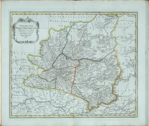Algemene kaart van het gouvernement Vyatka, 1791