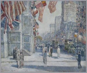 Vroege ochtend op de Avenue in mei 1917