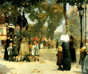 Straatscène, Parijs