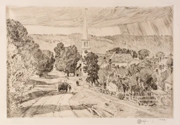 Het dorp Vermont (Peacham)