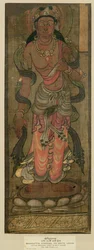 Bodhisattva Manjusri, Tunhuang, 7e-8e eeuw