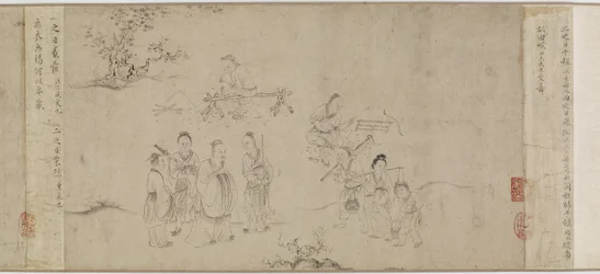 Illustraties van de zevende maand uit de Oden van Bin, Song-dynastie of Yuan-dynastie, midden 13e-midden 14e eeuw