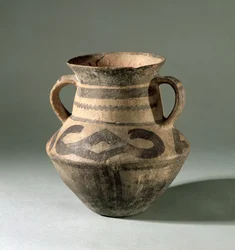 Pot, uit Gansu Provincie, ca. 1300-700 v.Chr. (klei)