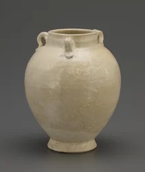 Pot met drie lusgrepen, Hebei of Henan provincie, Sui of Tang dynastie