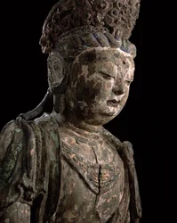 Grote zittende bodhisattva in meditatie, Jin-dynastie (1115-1234) (detail)
