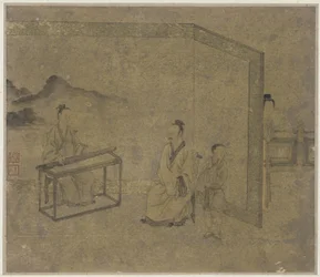 Luisteren naar de citer, Ming of Qing-dynastie