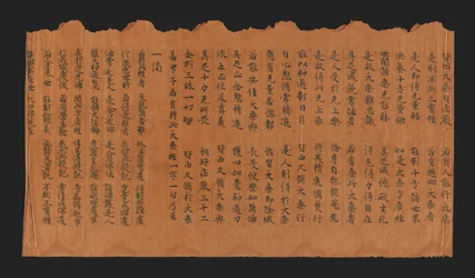 Manuscript van de Soetra over Plechtige Bereiking van Boeddhaschap, 7e-8e eeuw