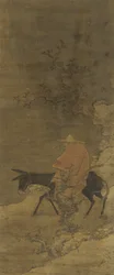 Rijden door Sneeuw op Zoek naar Pruimenbloesems, Ming of Qing dynastie, 15e-18e eeuw