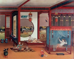 Scène van een interieur