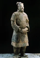Krijger van het Terracottaleger, mausoleum van keizer Qin Shi Huang, 3e eeuw v.Chr.