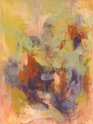 Abstracte compositie, Organische serie VI, 2023 (olieverf op linnen doek)