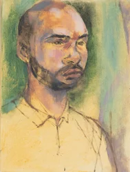 Roy, portret olieverfstudie, 2017