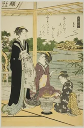 Kuronushi, uit de serie "Zes Onsterfelijke Dichters (Rokkasen)"