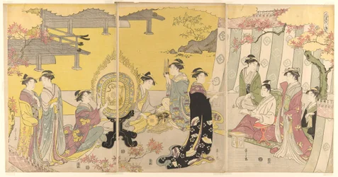 Momiji no ga, uit de serie "A Fashionable Parody of the Tale of Genji (Furyu yatsushi Genji)"