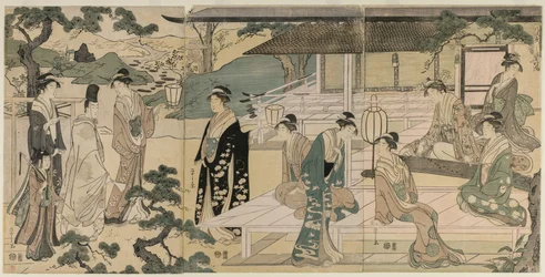 Het Matsukaze Hoofdstuk van het Verhaal van Genji uit de serie Het Verhaal van Genji, ca. 1791