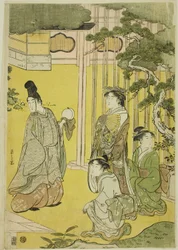 Wakana, Deel 1, uit de serie "Een modieuze parodie op het verhaal van Genji"