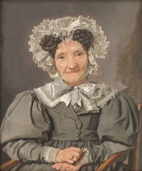 Portret van Johanne Pløyen, geboren Bachmann
