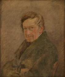 Portret van de dierenschilder C.D. Gebauer