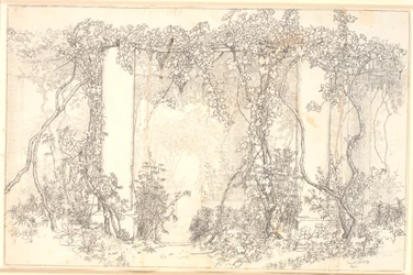 Studie van een pergola op Capri