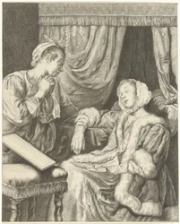 Interieur met twee vrouwen