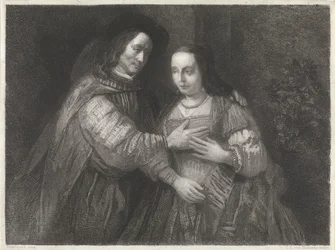 Portret van een paar als Oud-Testamentische figuren, genaamd 