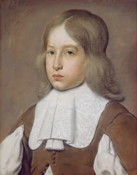 Portret van een jonge man met kanten kraag, ca. 1656