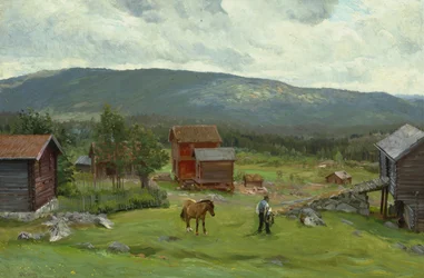 Man op de weide, Hiaasen, juni 1893