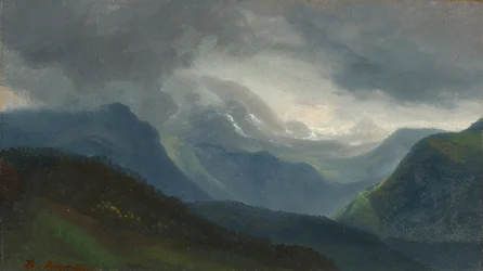 Opkomend onweer in de Alpen