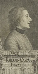 Portret van de dichter en fysiognomist Johann Kaspar Lavater 1741-1801, 1773