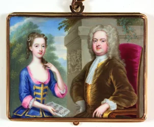 Lady Margaret Cavendish Holles Harley en haar vader Edward Harley