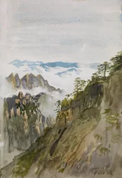 Gele Bergdennen, Huangshan, 2015