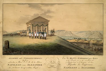 Het Bezoek van Napoleon en Alexander I aan het Slagveld van Jena, 1808