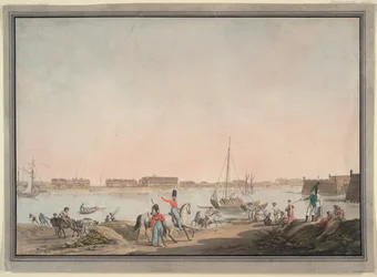 Uitzicht op Sint-Petersburg vanaf de Neva, 1808