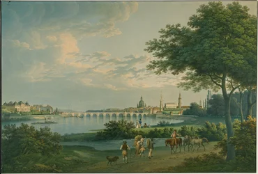 Uitzicht op Dresden
