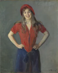Portret van de schilder Oda Krohg, geb. Lasson