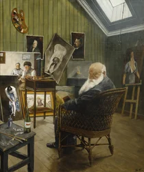 Zelfportret in het atelier