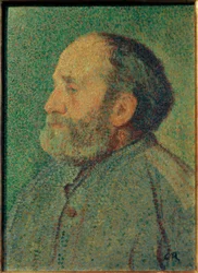 Portret van een bebaarde man